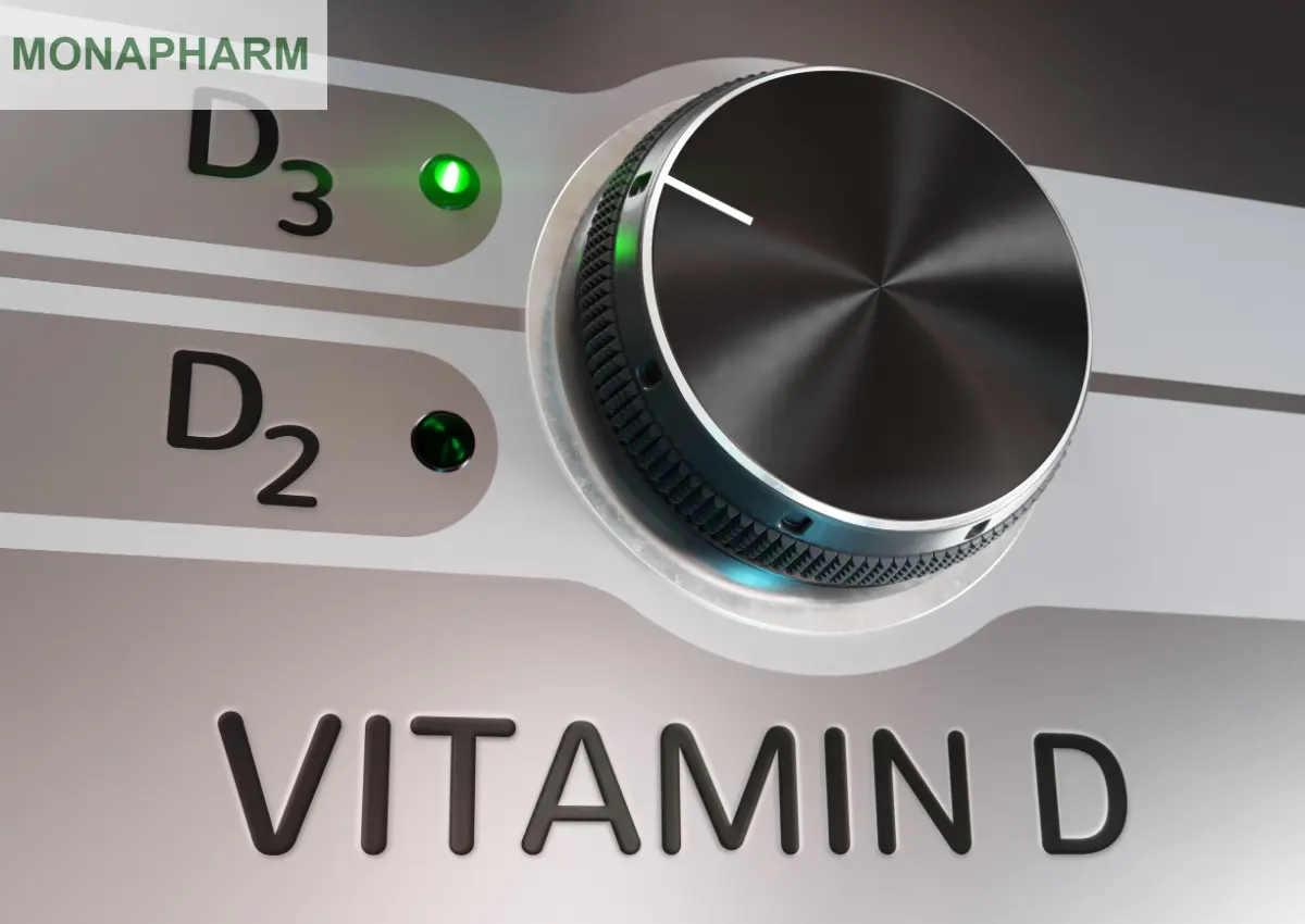 Sự khác nhau giữa Vitamin D2 và vitamin D3